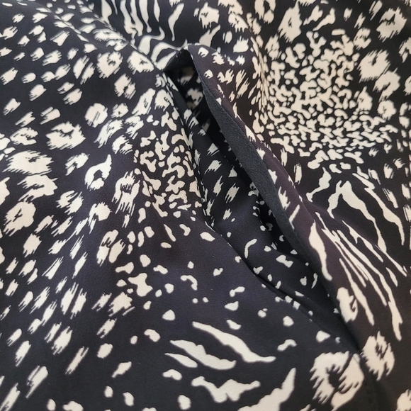 Joie Mairead D Caviar Cropped Wide-Leg Wrap Waist Palazzo Pant Jumpsuit - Sz 12 - Picture 14 of 16